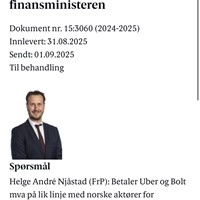 Vi gratulerer Helge Andre Njåstad med årets beste spørsmål