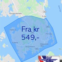 Flytaxi til / fra Askøy med faste priser hos Taxi 1